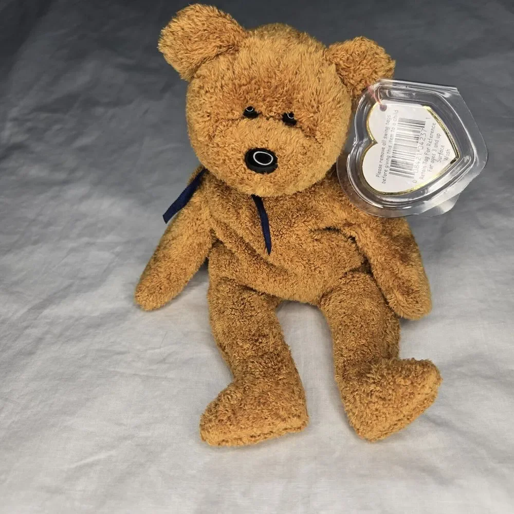 Ty Beanie Babies ‎ FUZZ the BEAR Stuffed Animal 1999